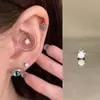 Uña de Dragón Mini Ópalo Clavo de Hueso de Oreja Acero de Titanio Médico Clavo de Oreja Agujeros de Oreja de Mujer Hermoso Clavo de Hueso de Oreja Clavo de Lóbulo de Oreja Caracol de Oreja