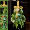 Adornos Colgantes de Artemisa Artificial para el Festival del Bote del Dragón, Bolsitas Terminadas, Ramos Hechos a Mano Repelentes de Mosquitos, Colgantes de Puerta con Borlas, Decoraciones para Puerta de Entrada