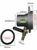 Accesorios para Bomba de Agua a Gasolina Conectores de Tubería de Entrada/Salida de Agua Superior/Inferior de 2/2.5/3/4 Pulgadas Entrada Pura de Aluminio para Mezcla de Medicina/Agua