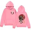 Sudadera con capucha estampada con diseño de marca de moda y elemento japonés es simple y versátil