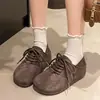 Zapatos Birkenstock para mujer 2026 estilo coreano modernos nuevos de otoño de cobertura total sin cordones zapatos Birkenstock de doble uso mocasines de suela gruesa