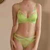 Producto popular de comercio exterior: Sujetador push-up para busto pequeño, soporte lateral ajustable para el pecho, lencería para mujer, conjunto de sujetador sexy de malla con realce