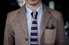 Gravata Social Masculina Britânica Fashion Coreana Casual Estudante Lã Tricotada Versátil Pontuda Estilo Moderno Gravata 7cm