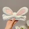 Diadema de Peluche para Lavado Facial para Mujeres, Antideslizante, Sin Marcas, Diseño Lindo y de Alta Gama Personalizable, Adecuada para Aplicar Mascarillas Faciales y Maquillaje, Resistente a la Humedad