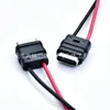 Conector macho Tipo-C con marcas positiva y negativa, cables rojo y negro pre-soldados, componentes para el cableado de alimentación de toda la máquina