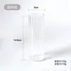 Florero de Vid Verde Minimalista Nórdico con Rayas Verticales, Tamaño Pequeño, Decoración de Lujo de Alta Gama para el Hogar, Florero Hidropónico para Arreglos Florales de Escritorio