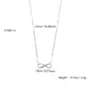 Pulsera y Collar de Figura de Ocho Populares Transfronterizos Set Acero Inoxidable Collar que No se Desvanece para Mujer Cadena Versátil Dorada para Clavícula Venta al por Mayor