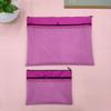 Bolsa de Archivo de Malla Semitransparente de Doble Capa Tamaño A4 Bolsa de Almacenamiento Impermeable para Documentos para Estudiantes de Primaria Clasificación por Materias Bolsa para Libros con Cremallera