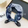 Pañuelo Cuadrado de Algodón y Lino con Flor de Anacardo Estilo Coreano Pañuelo Largo de Seda para Cuello Pañuelo Estampado de Alta Gama Pañuelo Chal de Verano para Protección Solar