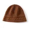 Gorro de cachemira de punto resistente para pescador, temporada de otoño e invierno, engrosado para abrigar, cubreorejas, moderno y versátil