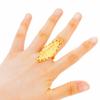 Anillo para Mujer con Forma de Ala de Oro de Vietnam Chapado en Oro Cola de Fénix Chapada en Oro Joyería