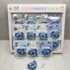 Candado de Silicona Stitch de Silicona con Llave Estrella Stitch Bebé Papelería Candado Forma de Candado Cabeza del Candado Regalo