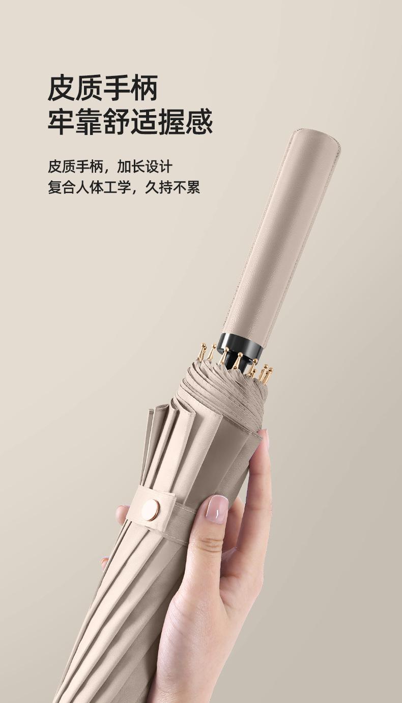 16骨皮手柄直杆伞--米色色_09.jpg