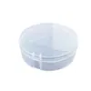 Caja de Polvera Transparente Caja Vacía Esponja para Cushion Polvos Sueltos Caja de Empaque Plástico Transparente Caja de Almacenamiento para Polvera de Miel