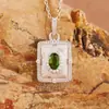 Collar Retro de Plata S925 con Piedras Preciosas de Colores para Mujer Joyería de Tanzanita Topacio Peridoto Zafiro Natural Venta al por Mayor