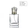 Botella de Perfume de Vidrio Embotellada 50ml Gran Capacidad Cosmética Portátil Botella Vacía Botella de Repuesto Spray Pressor Frasco de Viaje
