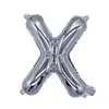 Globos de Foil Plateados de 16 pulgadas con Letras Inglesas A-Z y Números 0-9, Soportan Varios Conjuntos de Combinaciones de Globos de Papel de Aluminio