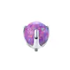 En stock Hilo Aleación de Titanio G23 Ágata Perla Ojo de Tigre Ao Bao Clavo de Oreja Uña de Labio y Lengua de Tres Garras Accesorios para Perforación Corporal Humana