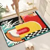 Alfombrilla de Piso de Terciopelo de Cristal Floral 3D Popular Transfronteriza, Alfombrilla Gruesa Suave Absorbente para Pies de Baño, Felpudo para Puerta de Baño