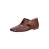Sapatos Mary Jane de Couro com Laço de Pele de Ovelha Super Macia e Salto Escondido 2026 Primavera Salto Médio Bico Quadrado Couro Genuíno Corte Profundo Sapatos Únicos para Mulheres