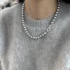 Collar de perlas mashijia Zhenduo para mujer, suéter versátil para otoño e invierno, cadena para suéter con cuentas, joyería de lujo ligero de alta gama al por mayor