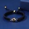 Nueva cuerda de mano personalizada de mejor venta transfronteriza estilo europeo y americano con ajuste de cuentas de empujar y tirar, pulsera Joker de moda en 100 idiomas
