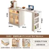 Ilha de Mesa Alta Retrátil Bancada Lateral Sideboard Integrado para Sala de Estar Divisória de Apartamento Pequeno Varanda Gabinete Lateral de Sofá Montado na Parede