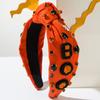 Amazon Explosions Halloween Headband Ghost Acessórios Rice Beads BOO Letter Diablo Style Acessórios de cabelo personalizados para o feriado