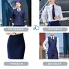 Uniforme de capitán chino para hombre, atuendo de clase para estudiante de asistente de vuelo de aviación, anfitrión, bar, seguridad, traje de guardia de propiedad