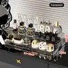 Prateleira de Armazenamento de Cosméticos Passo a Passo Armazenamento de Banheiro Acrílico Bandeja de Perfume para Aromaterapia Prateleira de Exibição para Banheiro