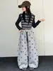 Pantalones de chándal para niña 2026 Otoño Nuevo Estilo Versión Coreana Estampado de Estrellas Estudiante Estudiante de Secundaria Pantalones Casuales para Exteriores Pantalones de Pierna Ancha