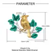 Colgante de Acero Inoxidable con Forma de Corazón Europeo y Americano de Tamaño Grande con Goteo de Aceite, Pescado DIY para Mujer, Pendientes de Manzana Pera, Colgante de Joyería