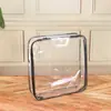 Bolsa de aseo de PVC con lunares al por mayor Bolsa de almacenamiento para el hogar acolchada Bolso de mano transparente con cremallera Bolsa de regalo Bolsa de cosméticos Personalización