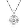 Collar femenino ins que no se decolora con forma de corazón, cadena para la clavícula inteligente femenina, nicho femenino, dulce, fresco, regalo de cumpleaños, Luz de Girasol