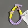 Lanyard de muñeca a juego de color, funda de teléfono corta anti-pérdida, color nuevo de dopamina, alto valor de color, junta de tarjeta de color para hombres y mujeres