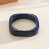 Pulseras Cuadradas de Resina con Gradiente Transfronterizas Europeas y Americanas con Diseño Exagerado y Único, Joyería de Alta Gama de Moda de Nicho