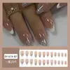 Parche para Uñas Parche para Uñas Gota de Agua Arte de Uñas Simple con Brillo Uña Francesa de Borde Blanco de Alta Calidad Venta Caliente Europea y Americana