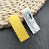 Estilo K de Celebridad de Internet Materiales DIY Hechos a Mano Pegamento en Crema Horquilla Rectangular Ondulada Pinza Lateral Macarrón Pinza BB Mate