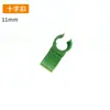 Accesorios de Tubería de Acero Recubierto de Plástico para Invernaderos, Abrazaderas de Conexión Universal en Forma de Cruz, Clips de Resorte de Acero para Fijación de Película