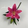 Flor artificial de lirio tacto hidratante Lirio impresión 3D sol Lirio flor artificial cinta flor falsa hogar