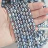 Pérolas Barrocas Coloridas de Pavão de 6-7mm para Venda por Atacado com Furos Retos, Pérolas de Água Doce Polidas em Ambos os Lados para Acessórios de Pulseira e Colar