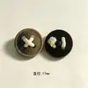 Botones redondos de resina con patrón de mármol sintético, botones de cordón hechos a mano, botones decorativos simples para abrigos de algodón, suéteres y prendas de lana de cordero