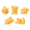 Acessórios de Pelúcia de Desenho Animado de Golden Retriever Pequeno, Decorações Artesanais DIY, Chaveiros de Bolsa, Enfeites de Mesa para Casa de Boneca