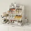 Estante Organizador de Bocadillos de Escritorio Estante de Almacenamiento para Sala de Estar Mesa de Comedor Mesa de Comida Artefacto de Almacenamiento Estante de Almacenamiento en Capas para Mesa de Cocina