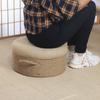 Sala de estar taburete bajo adulto banco de sofá Pier taburete redondo hogar lino taburete de balcón cuerda de cáñamo taburete pequeño taburete para sentarse