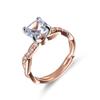 Europa y Estados Unidos nuevo nicho de venta caliente transfronterizo anillo de diamantes cuadrados simple de alta gama sentido moda para mujer luz de lujo anillo comodín al por mayor