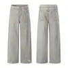Vestuário Masculino Shanggu: Comércio Transfronteiriço Exclusivo Jeans Japonês e Coreano Estilo Americano Calças Masculinas de Corte Reto Versão Coreana Algodão Puro Tendência Cintura Média
