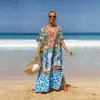 Venta Caliente Transfronteriza Europea y Americana Venta Caliente Cubre-traje de Playa de Algodón Vestido de Playa Bohemio Vestido Talla Plus 511