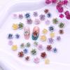 Joias de manicure camélia em relevo explosivo florescendo acessórios de unha flor macia material de floretos de rosa DIY doce