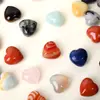 Corazón de Cristal Natural Mini de 15 mm Forma de Corazón Tallado 3D Piedra Cruda Accesorios para Joyería DIY Adornos Fábrica Venta al por Mayor